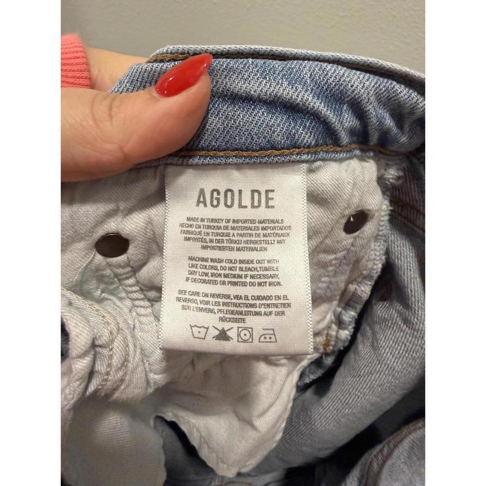 AGOLDE Ren Wide Leg High Rise Denim Jeans, Women's 33 - Picture 8 of 9